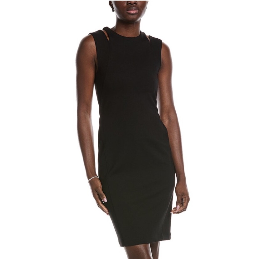 NWT Hugo BOSS Orange Dodie Sheath Dress in Black, Size 10.